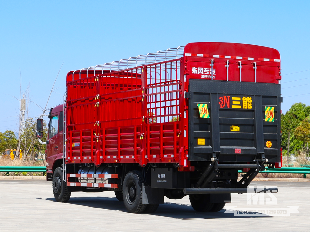 18-Ton 4x2 Dongfeng Box Truck with Hydraulic Tailgate | Chinese Stake Truck with Hydraulic Tail Lift