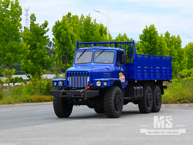 Export-Only Dongfeng 10-Ton Six-Wheel Drive Long Nose Cargo Truck Equipped with 190 HP Engine