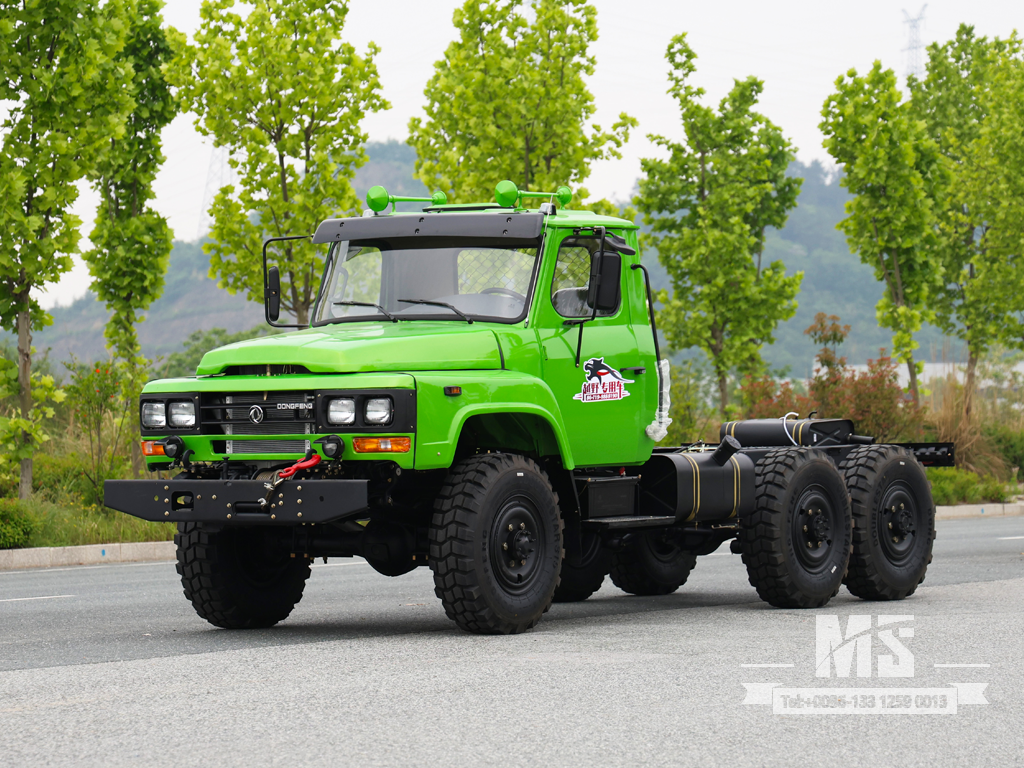 Dongfeng 6&times;6 EQ2082 Chassis_6*6 170hp Pointed Head Truck Six Wheel Drive Chassis for Sale_ Special Export Trucks Chassis 