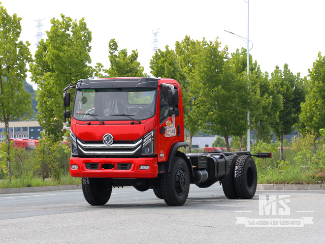 Dongfeng 4&times;4 Flat-head Chassis_4*4 170HP Conventional Truck Four Wheel Drive Chassis for Sale_ Special Export Chassis 