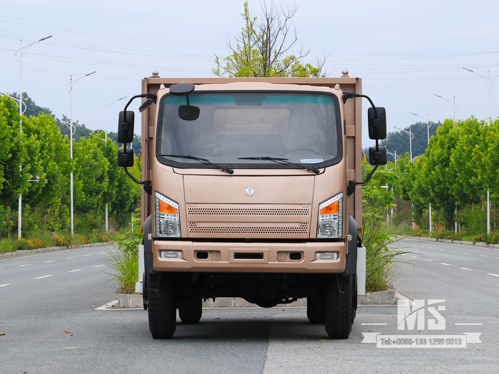 Dongfeng 10 Ton Four-wheel-drive Flathead Dump Truck (170 HP) | Special Export Trucks 