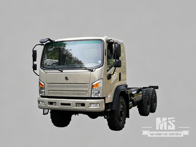 Dongfeng 6&times;6 EQ2082 Chassis_6*6 190hp Flat Head Truck Six Wheel Drive Chassis for Sale_Export Special Vehicle Chassis 