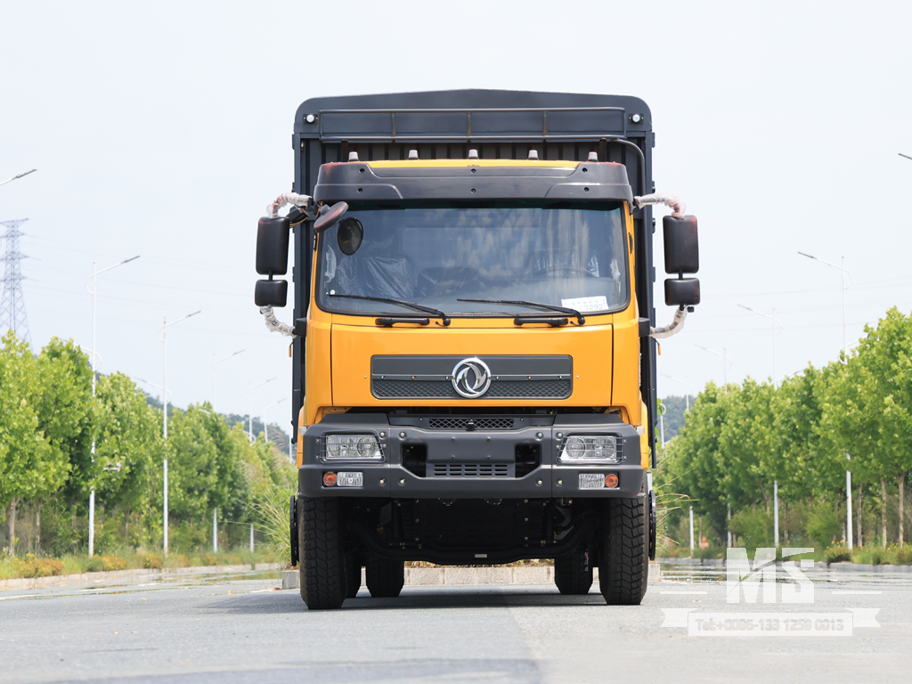 Dongfeng 19 Ton Flat Semi Cab Box-Type Transport Dump Truck (260 HP) | Special Export Trucks 