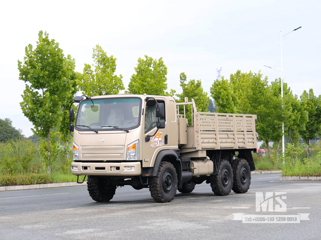 Dongfeng 7 Ton Six-wheel-drive Flat-nose Camel Gray Cargo Truck (170 HP) | Special Export Trucks 