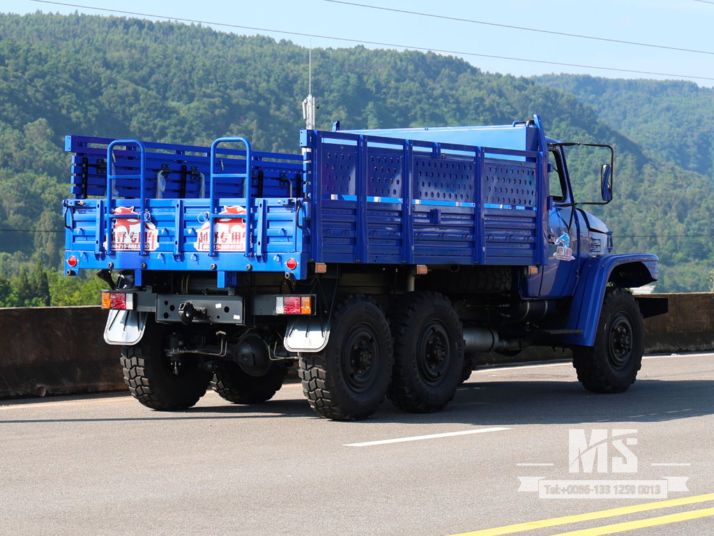 Export-Only Dongfeng 8-Ton Six-Wheel Drive Long Nose Cargo Truck Equipped with 170 HP Engine