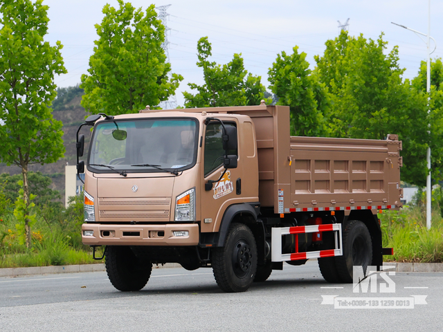 Dongfeng 10 Ton Four-wheel-drive Flathead Dump Truck (170 HP) | Special Export Trucks 