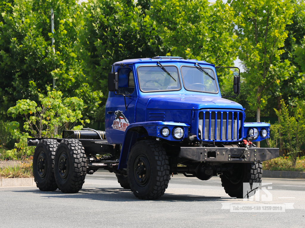 Dongfeng 6&times;6 EQ2082 Chassis_6*6 170HP Conventional Truck Six Wheel Drive Chassis for Sale_ Special Export Chassis 