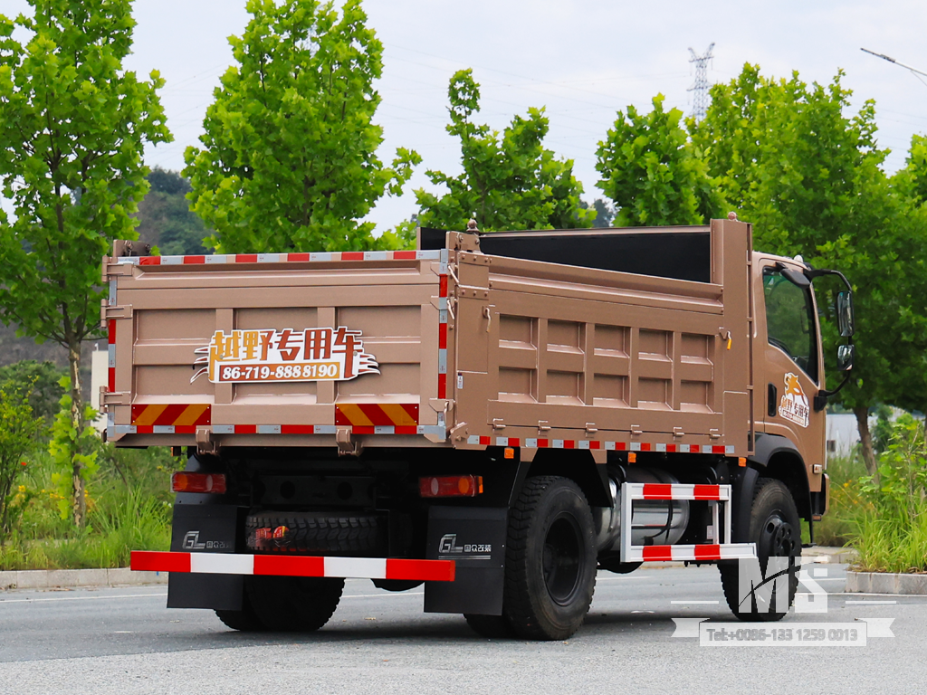 Dongfeng 10 Ton Four-wheel-drive Flathead Dump Truck (170 HP) | Special Export Trucks 