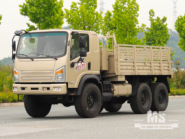 Dongfeng 6X6 Gray Flat-head EQ2082 170HP SingleRow Cab Trucks 6WD Off-road Trucks 