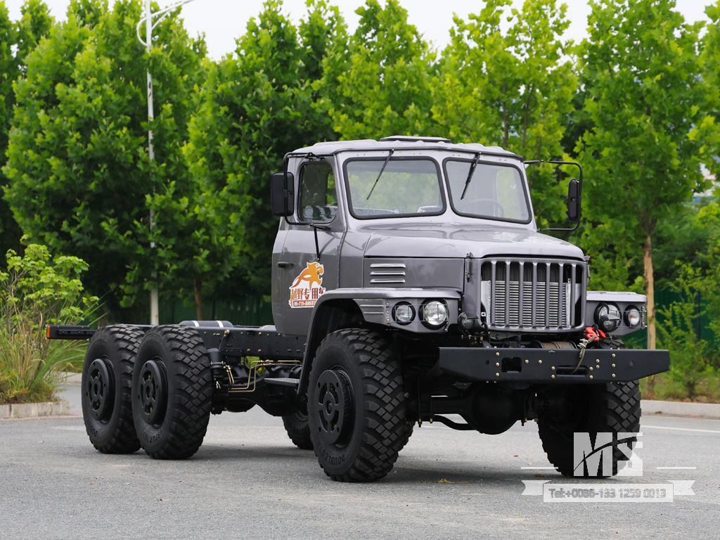 Dongfeng 6&times;6 EQ2100 Chassis_6*6 190hp Conventional Truck Six Wheel Drive Chassis for Sale_ Special Export Chassis 