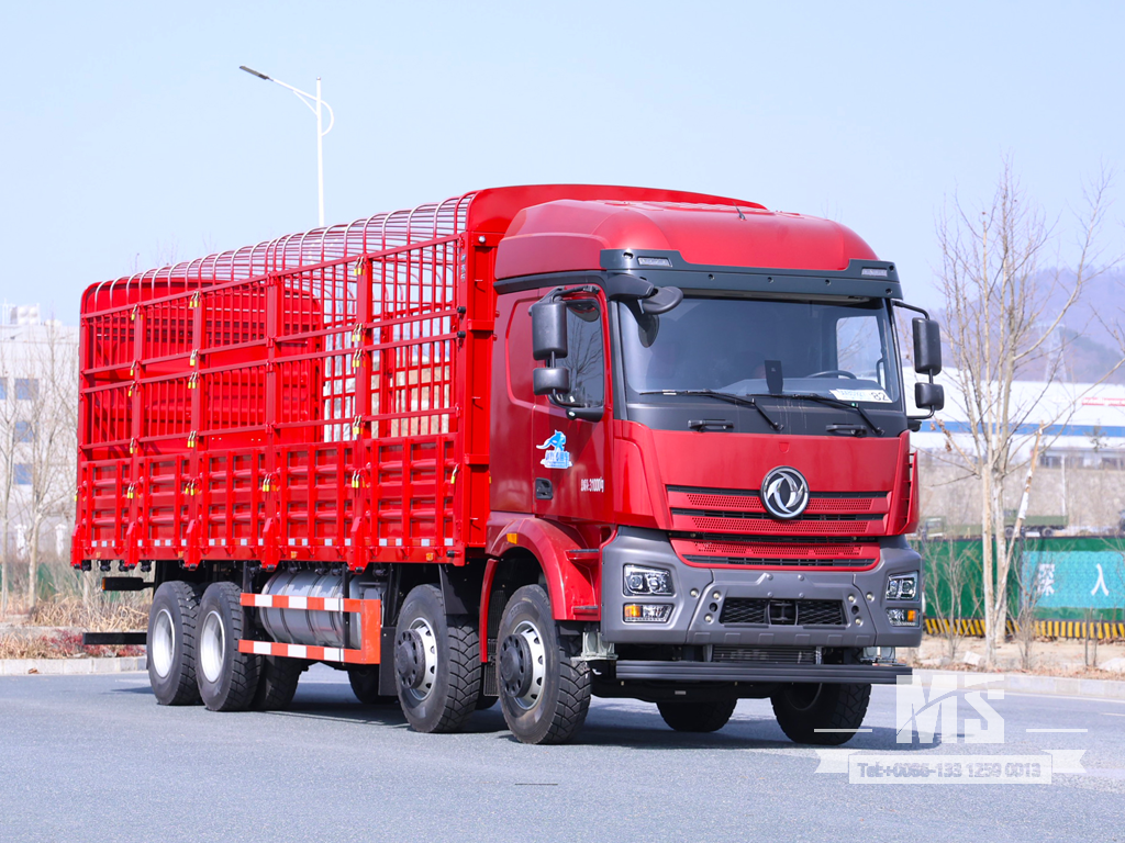 Dongfeng 31 Ton Flat-nose Extended Cab Stake Body Cargo Truck (500 HP) | Special Export Trucks 